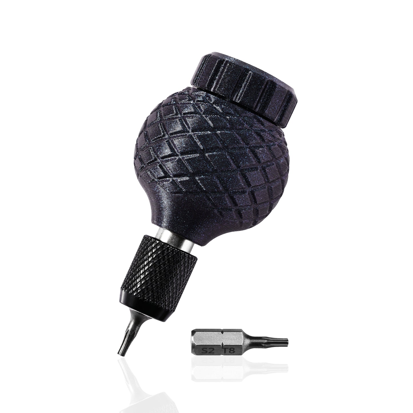 Eco-Friendly & Biodegradable!PLA Screwdriver Handle with Self-Locking Pop-Out Design · Compatible with 6.35mm Bits