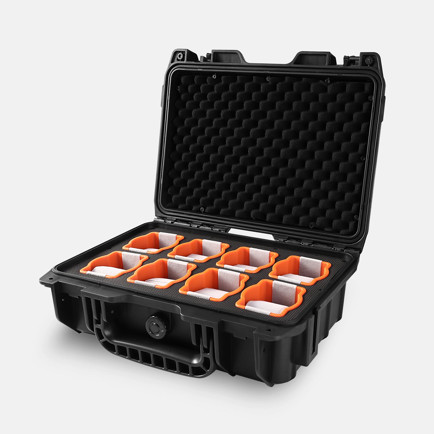 WINARM IP67 Waterproof Watch Hard Case – Shockproof PP Travel Organizer for 8 Watches, Fit Mechanical & Smartwatches