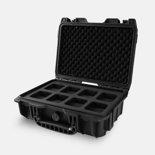 WINARM IP67 Waterproof Watch Hard Case – Shockproof PP Travel Organizer for 8 Watches, Fit Mechanical & Smartwatches