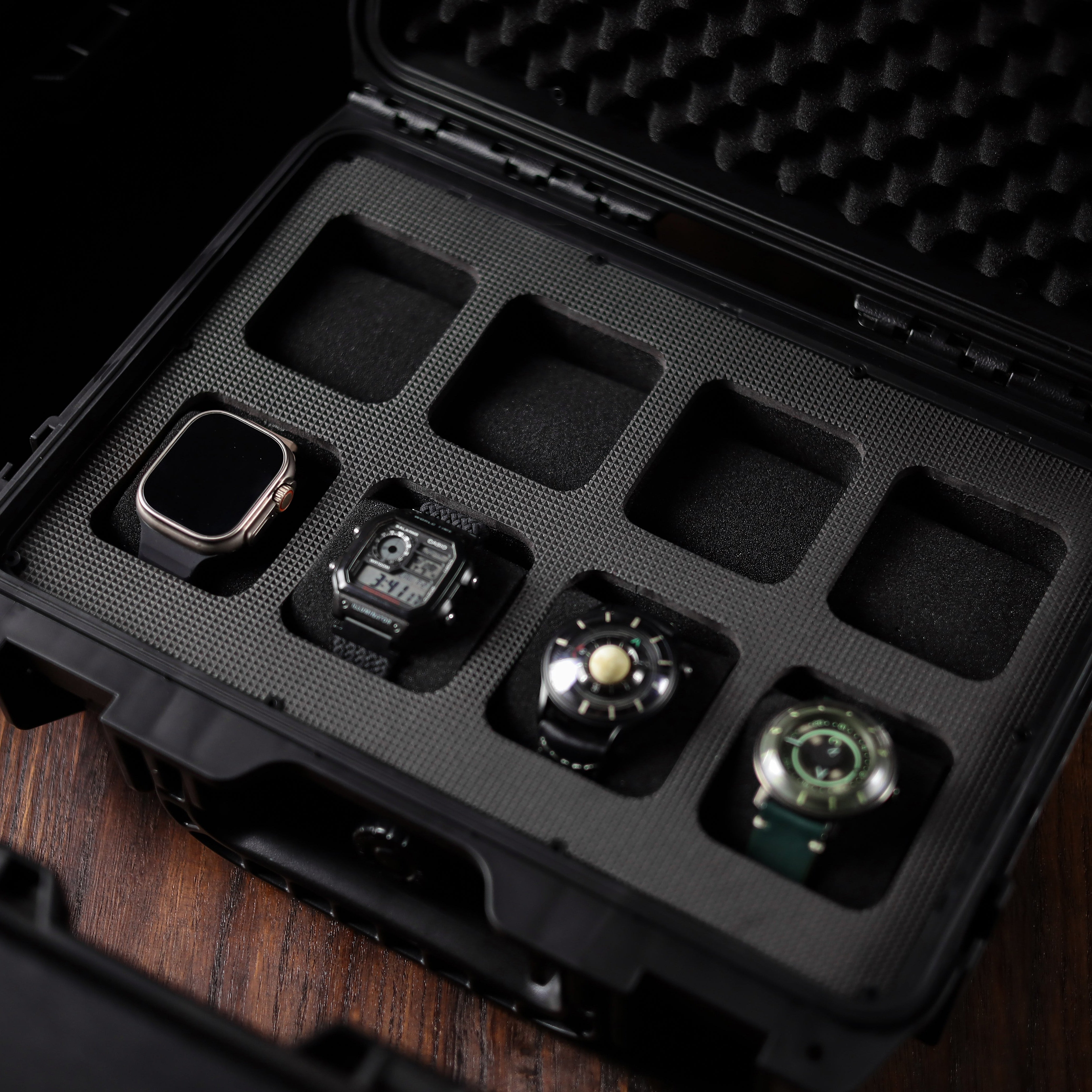 WINARM IP67 Waterproof Watch Hard Case – Shockproof PP Travel