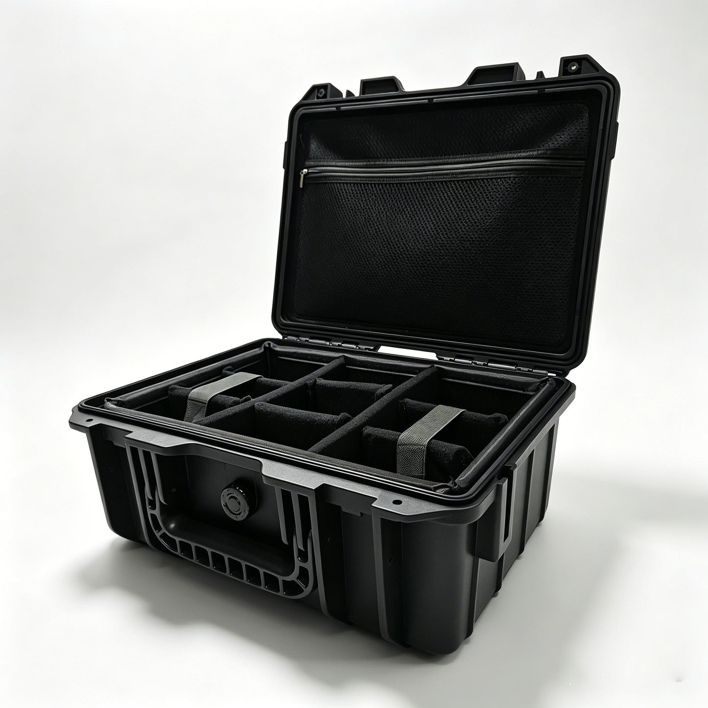 Winarm FishingReel Mesh PocketCase #214-F9W 9 Adjustable Slots, Holds 9 Spinning/Baitcasting Reels, Travel-Friendly
